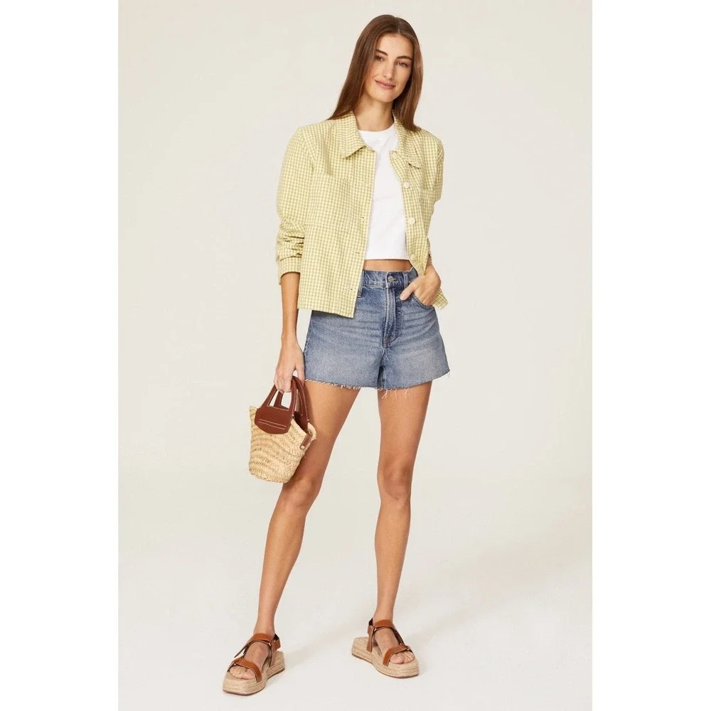Madewell The Perfect Jean Short High Rise Mom Fit Denim NWT Size 30